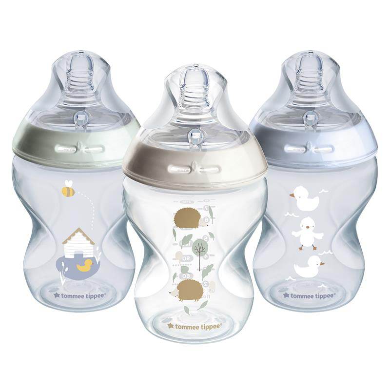 Tommee Tippee Natural Start Baby Bottles Decorated Blue Pack