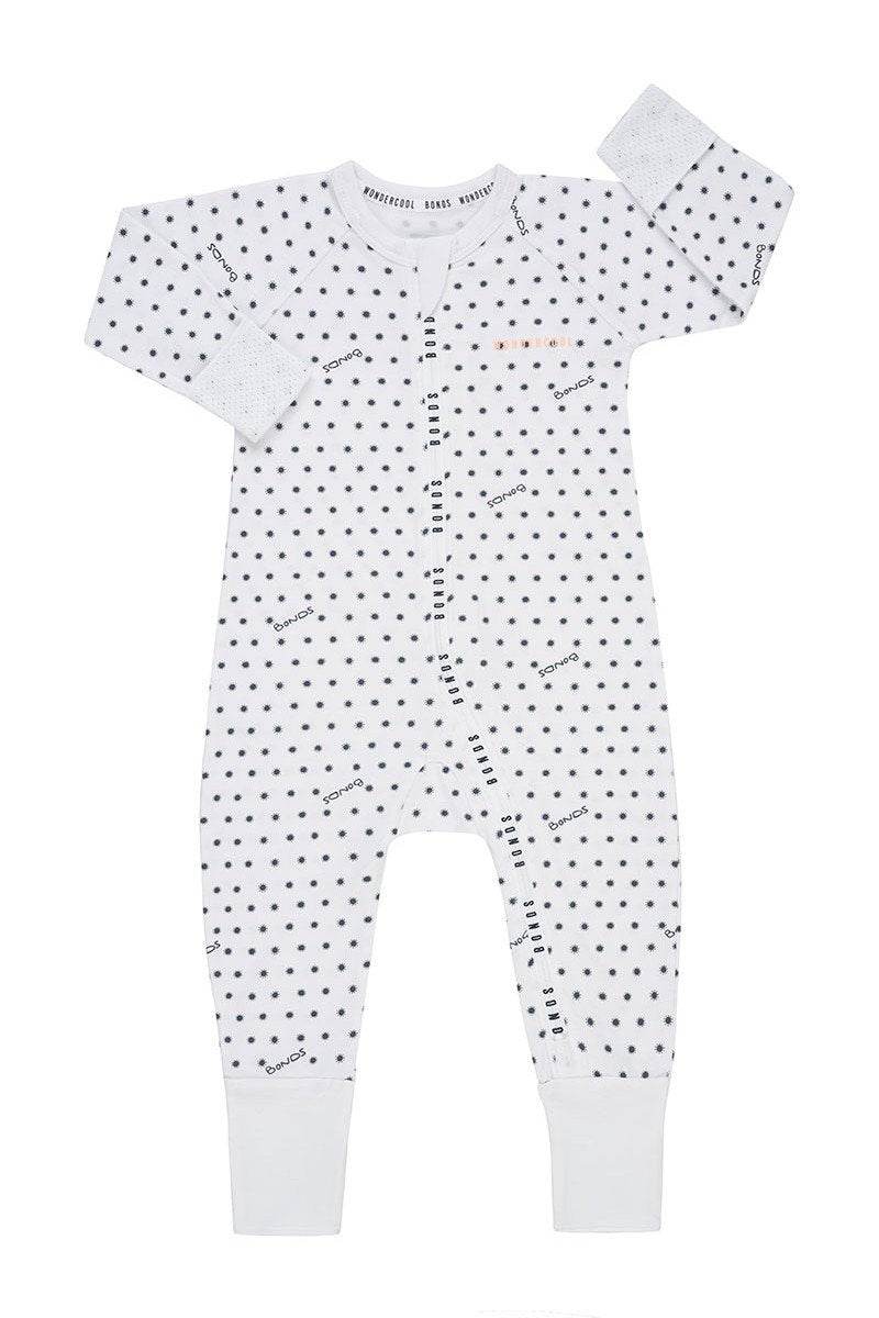 Bonds Wondercool Zip Wondersuit Sunshine Baby White