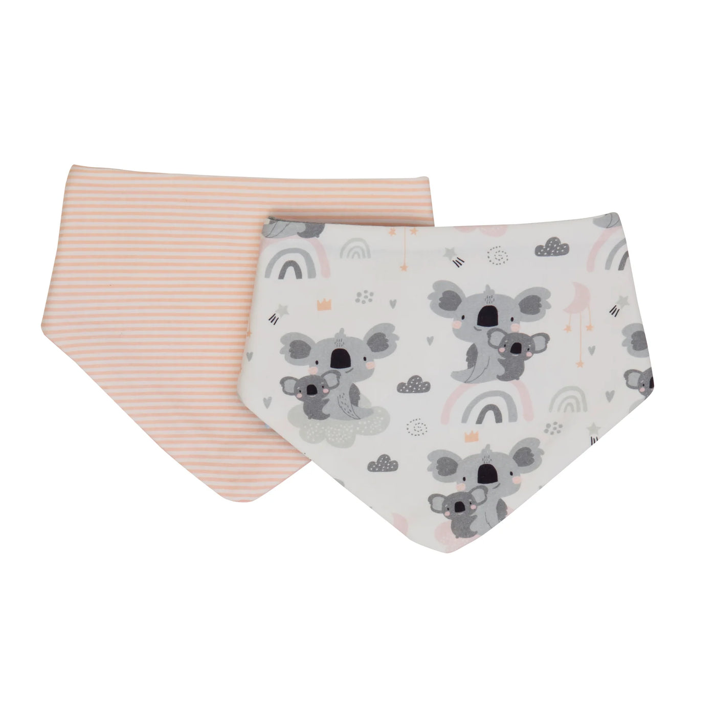 All 4 Ella Bandana Bibs 2 Pack - Koala
