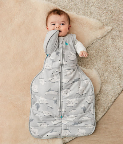 Love To Dream Swaddle Up™ Transition Bag Quilted Cotton 3.5 TOG - Grey South Pole