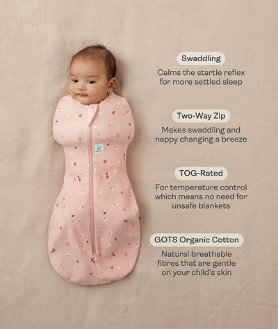 ergoPouch Australia Cocoon Swaddle Bag 2.5 TOG - Daisies