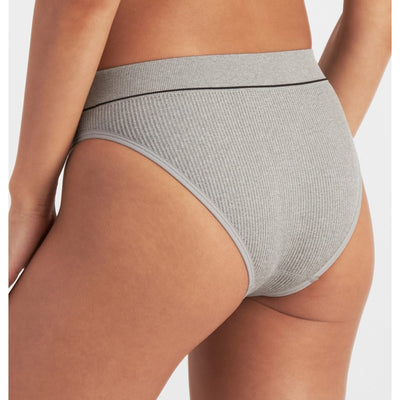 Bonds Women's Retro Rib Hi Waisted Bikini 3 Pack - Black/Nude/Grey