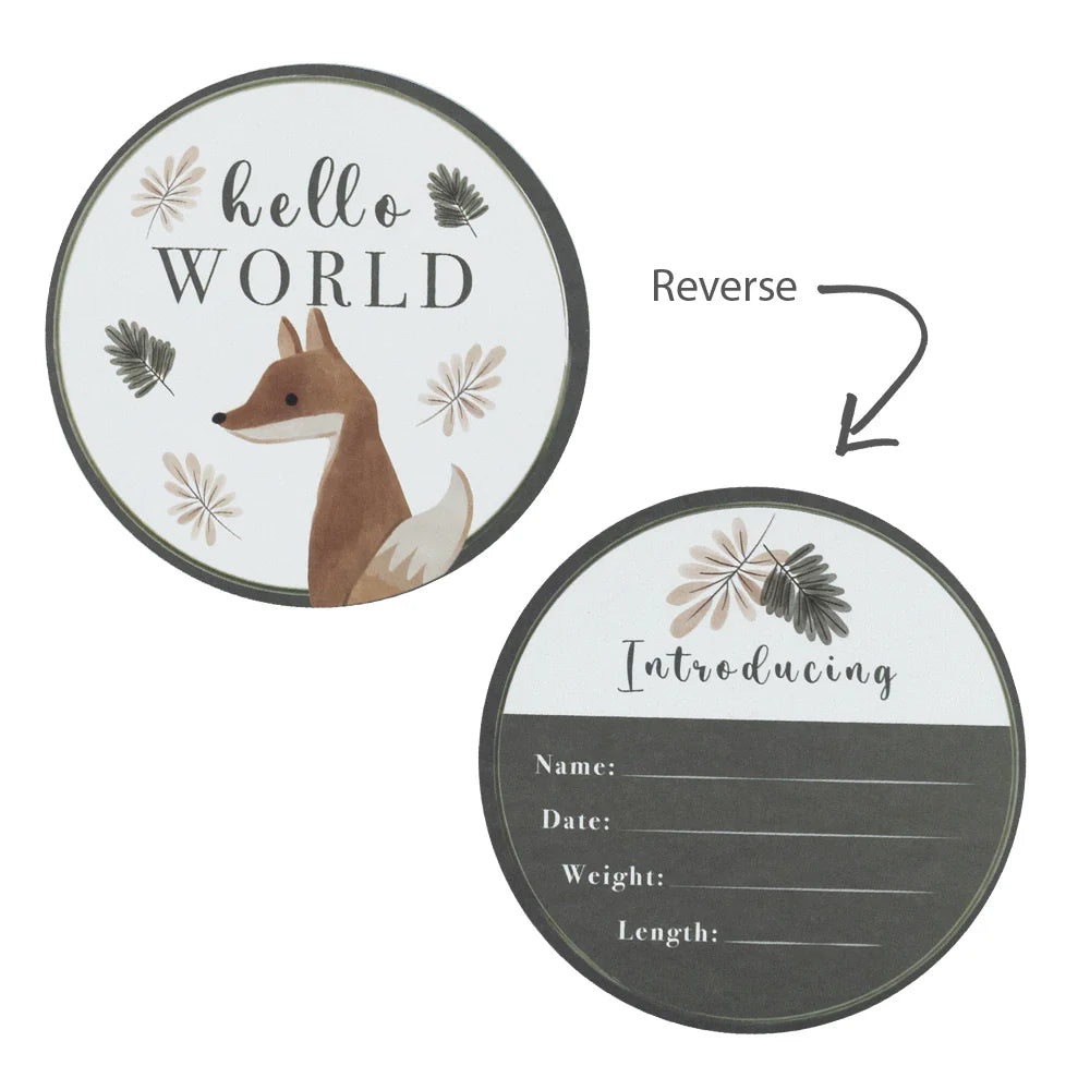 Living Textiles Hello World Gift Set - Olive Spots