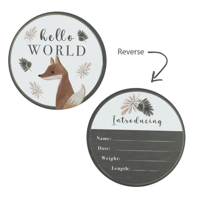 Living Textiles Hello World Gift Set - Olive Spots