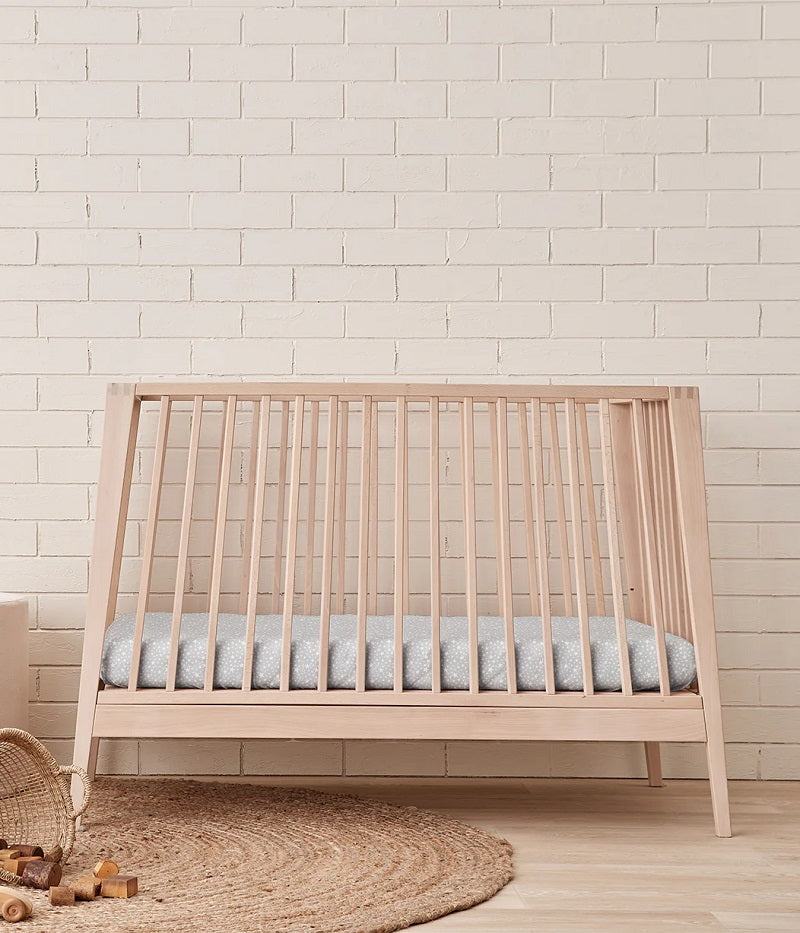 Love To Dream Fitted Cot/Crib Sheet Twin Pack - Grey