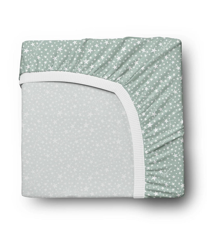 Love To Dream Fitted Cot/Crib Sheet Twin Pack - Green