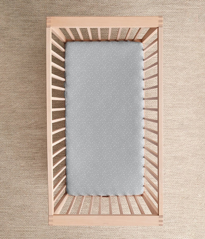 Love To Dream Fitted Bassinet/Basket Sheet Twin Pack - Grey