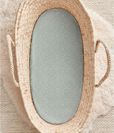 Love To Dream Fitted Bassinet/Basket Sheet Twin Pack - Green