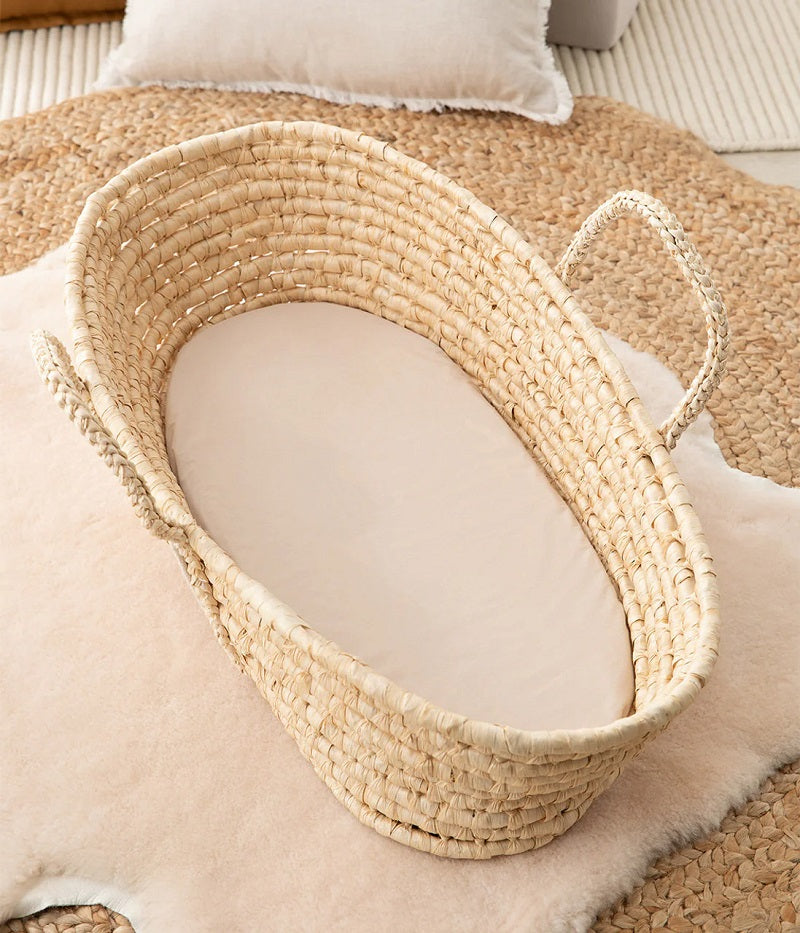 Love To Dream 2-in-1 Waterproof Sheet & Mattress Protector Sheet Bassinet/Basket - Taupe