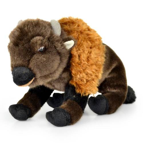 Korimco 32cm Bison Soft Animal Plush Soft Toy Brown