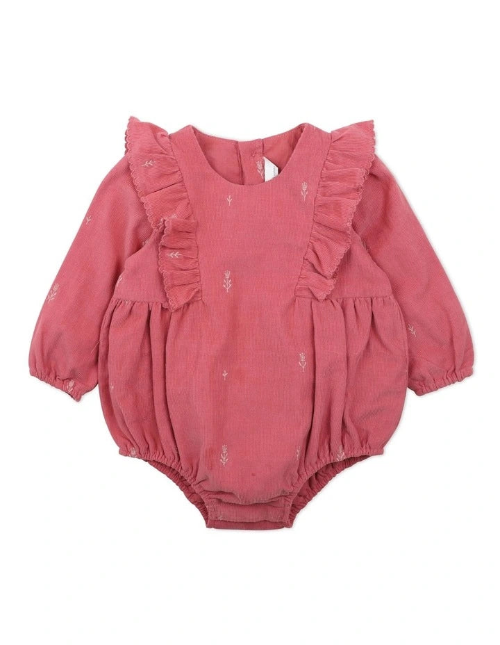 Bebe By Minihaha Piper Cord Bodysuit - Dusky Rose