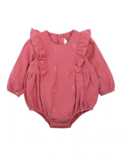 Bebe By Minihaha Piper Cord Bodysuit - Dusky Rose
