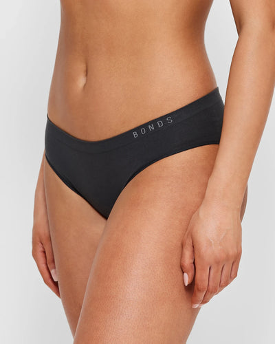 Bonds Womens Seamless Bikini Briefs 2 Pack - Black