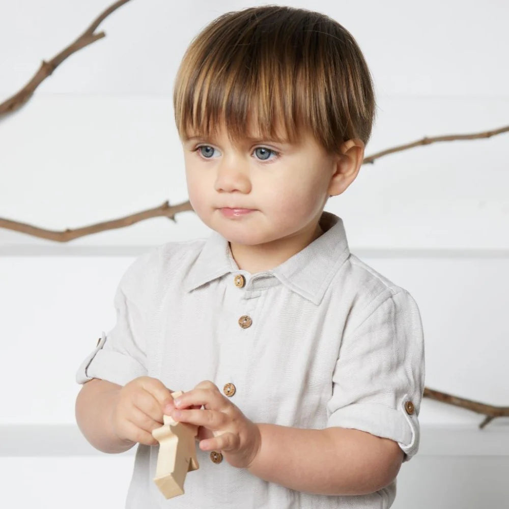 Tiny Twig Cambric Shirt - Vapour Crinkle