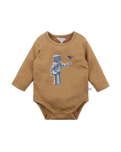Fox & Finch Roboto Long Sleeve Bodysuit - Caramel