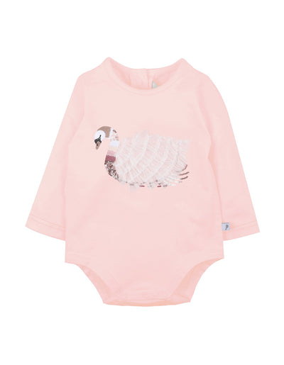 Fox & Finch Swan Lake Long Sleeve Bodysuit - Pale Pink