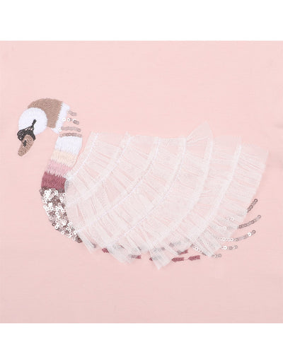Fox & Finch Swan Lake Long Sleeve Bodysuit - Pale Pink