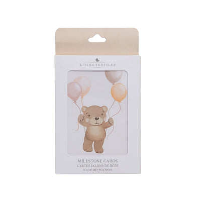 Living Textiles Milestone Cards - Cuddly Bear
