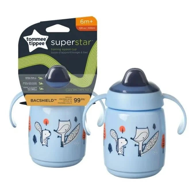 Tommee Tippee Superstar Training Sippee Cup 300ml 6m+ - Sky Blue