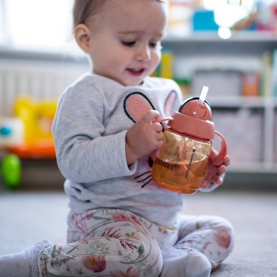 Tommee Tippee Toddler Cup Weighted Straw 300ml 6m+ - Rose