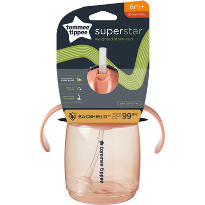 Tommee Tippee Toddler Cup Weighted Straw 300ml 6m+ - Rose
