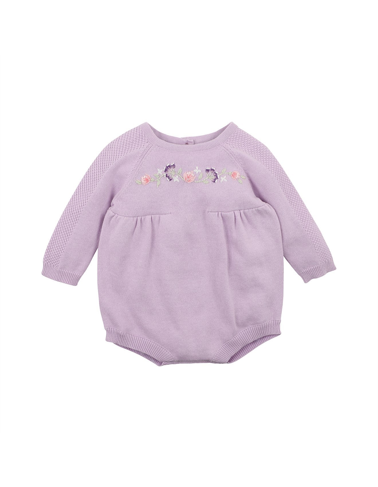 Bebe By Minihaha Lucie Embroidered Knit Bodysuit