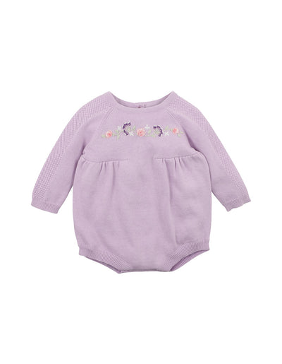 Bebe By Minihaha Lucie Embroidered Knit Bodysuit