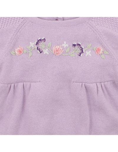Bebe By Minihaha Lucie Embroidered Knit Bodysuit