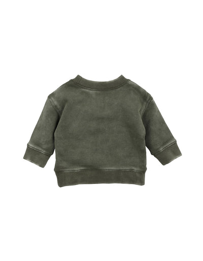Bebe By Minihaha Scout Croc Sweat Top - Washed Khaki