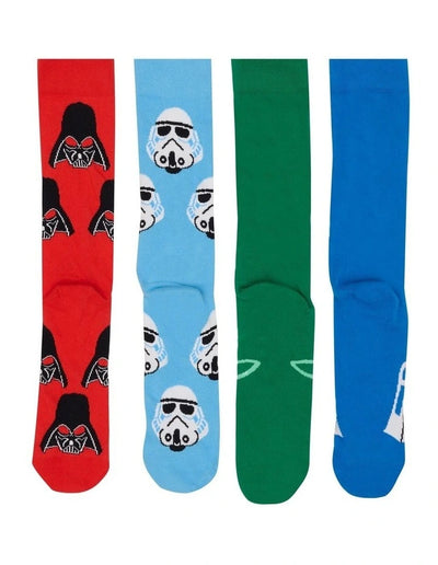 Bonds Mens Star Wars Crew Socks Box 4 Pack - Multi
