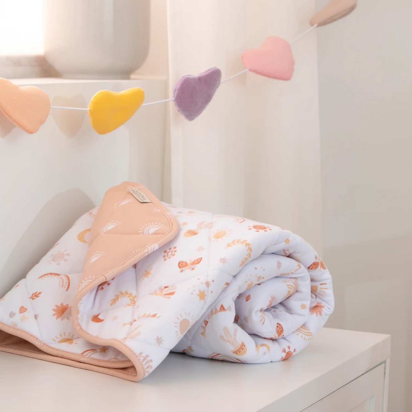 Living Textiles Bunting Decoration - Bohemian Bliss/Hearts
