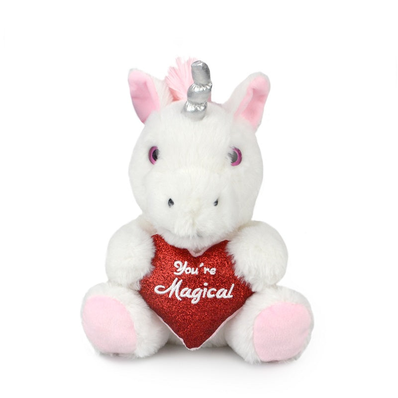 Korimco 20cm Unicorn Love Soft Toy 3y+