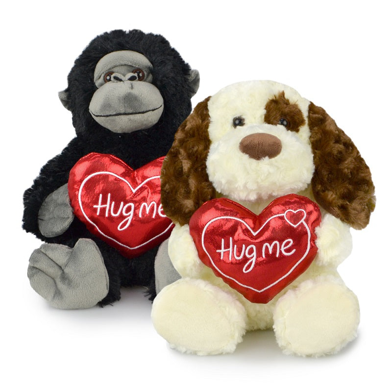 Korimco 25cm Valentine Animals Soft Plush Toy 3y+ - Puppy Dog