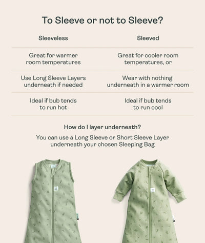 ergoPouch Australia Jersey Long Sleeve Sleeping Bag 2.5 TOG - Willow