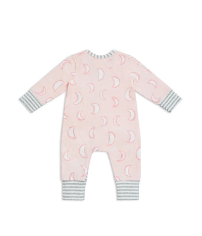 Love To Dream Long Sleeve Footless Romper - Dusty Pink Eclipse