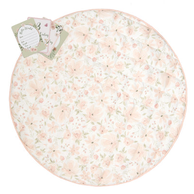 Living Textiles Round Play Mat & Milestone Cards - Meadow