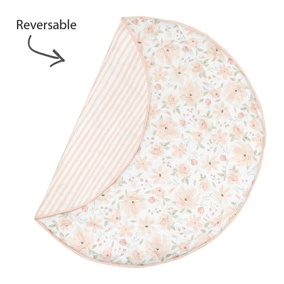 Living Textiles Round Play Mat & Milestone Cards - Meadow
