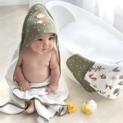 Living Textiles 4 Pack Face Washers - Forest Retreat