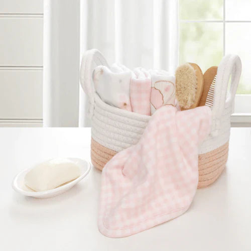Living Textiles Wash Cloths 4 Pack - Butterfly/Gingham