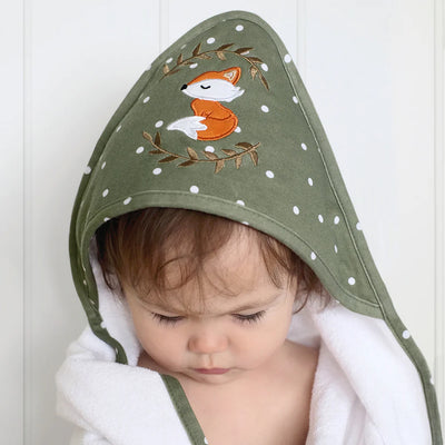 Living Textiles Jersey Hooded Towel - Forest Retreat