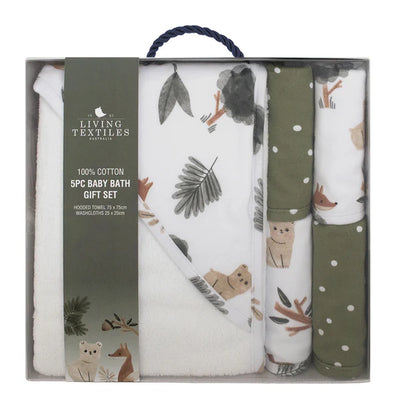 Living Textiles 5 Piece Bath Gift Set - Forest Retreat