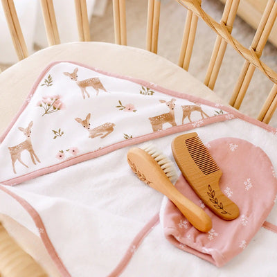 Living Textiles 4 Piece Baby Bath Gift Set - Sophia Garden