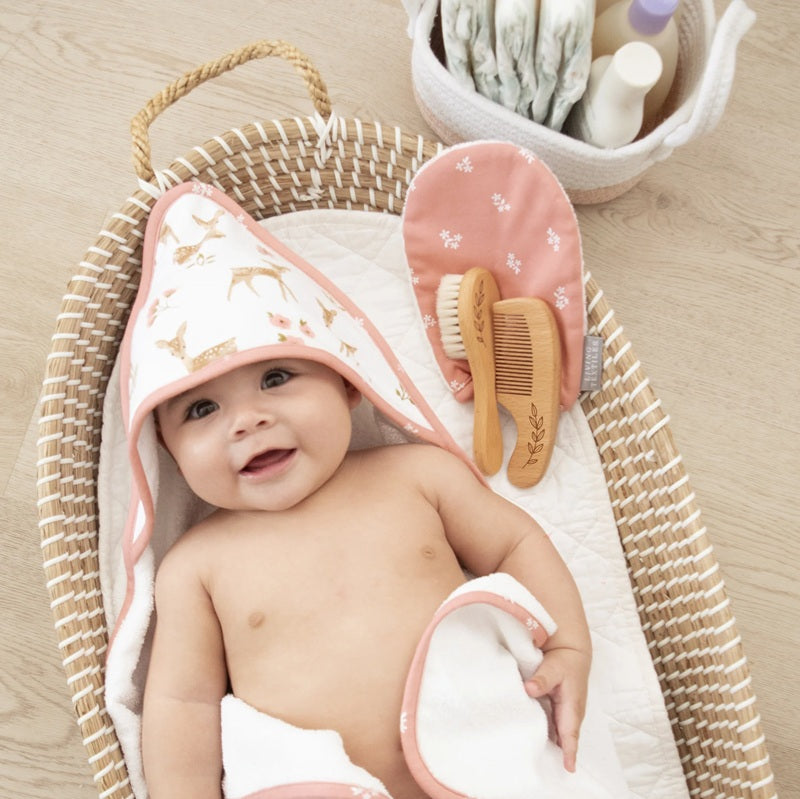 Living Textiles 4 Piece Baby Bath Gift Set - Sophia Garden