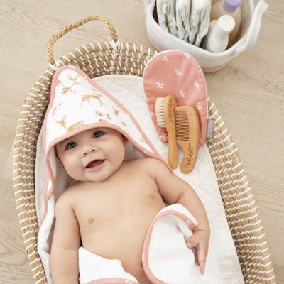 Living Textiles 4 Piece Baby Bath Gift Set - Sophia Garden