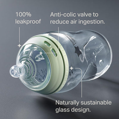 Tommee Tippee Natural Start Slow Flow 150ml Glass Bottle 1 Pack