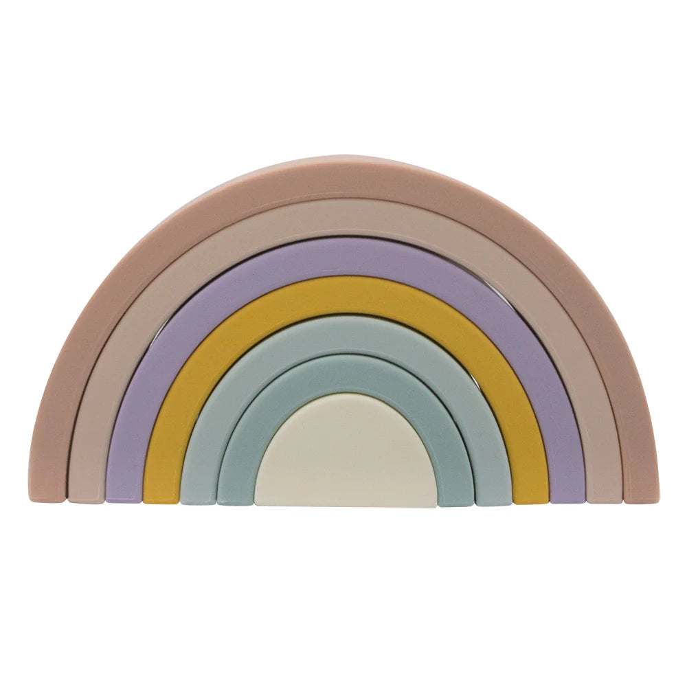 Playground Silicone Rainbow Stacker - Rose