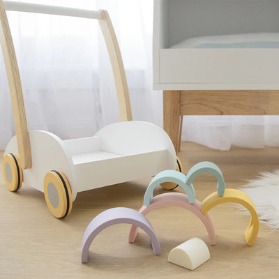 Playground Silicone Rainbow Stacker - Rose