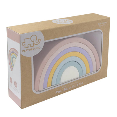 Playground Silicone Rainbow Stacker - Rose