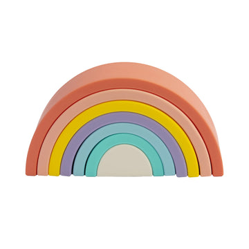 Playground Silicone Rainbow Stacker - Sorbet