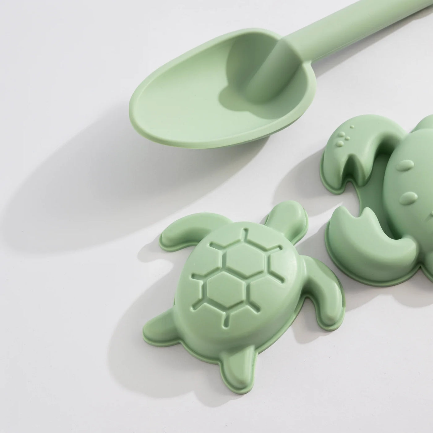 Playground 8 Piece Silicone Bucket Set - Light Sage